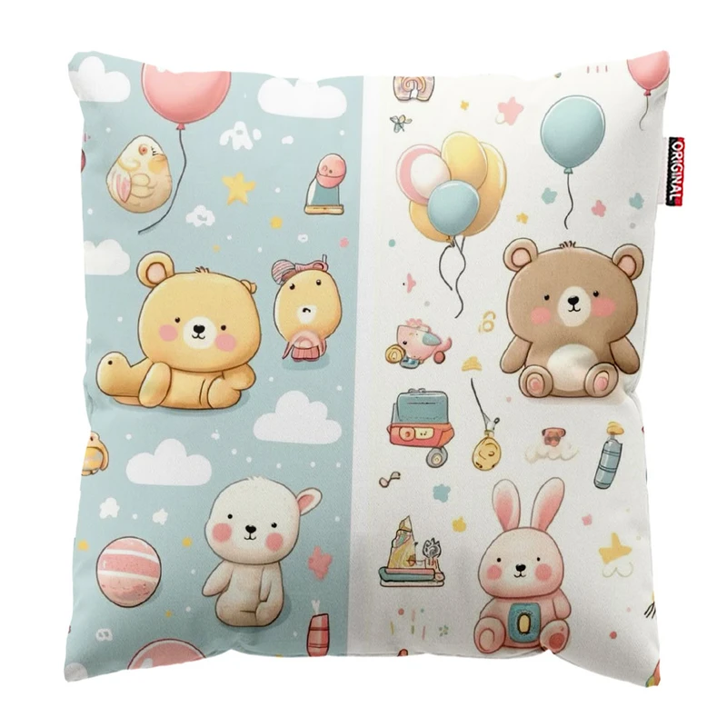 کوسن پاد آفرین طرح کارتونی بچگانه کد 5057 سایز 30*30 سانتی متر