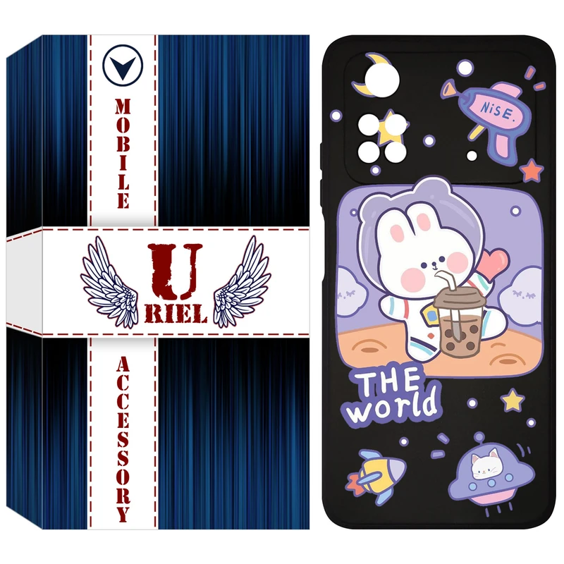 کاور یوریل مدل KSH کد 8 طرح خرگوش فضانورد مناسب برای گوشی موبایل شیائومی Poco M4 Pro 4G