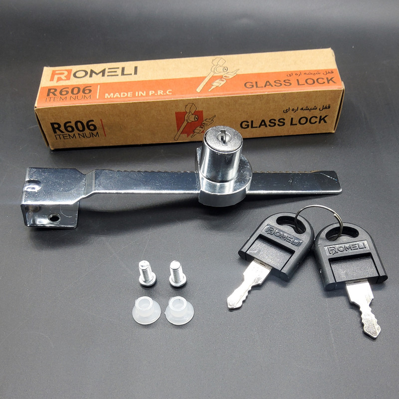 قفل درب شیشه ای روملی مدل r606
