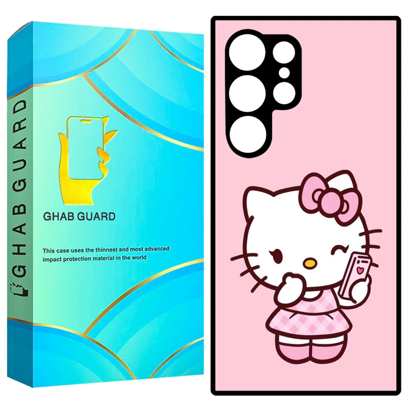 کاور قاب گارد طرح کیتی مدل GS24U20 مناسب برای گوشی موبایل سامسونگ Galaxy S24 Ultra 5G