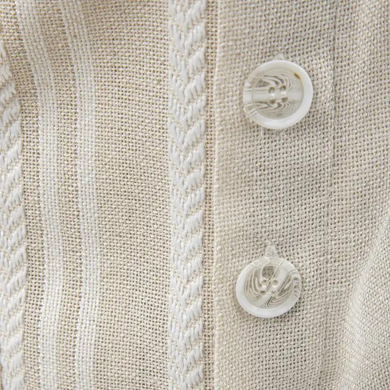 مانتو زنانه سرژه مدل 216629 رنگ کرم