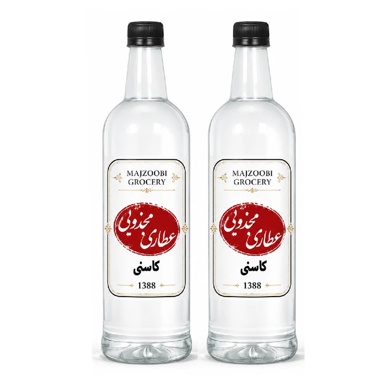 عرق کاسنی عطاری مجذوبی - 1 لیتر بسته 2 عددی