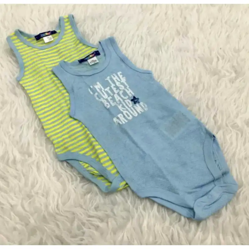 بادی نوزادی لوپیلو مدل راه راه مجموعه 2 عددی