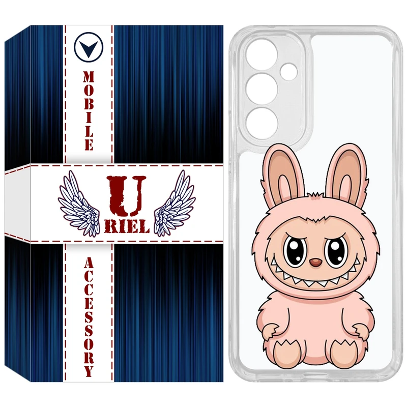 کاور یوریل مدل Clear کد 138 طرح لبوبو Labubu مناسب برای گوشی موبایل سامسونگ Galaxy A54