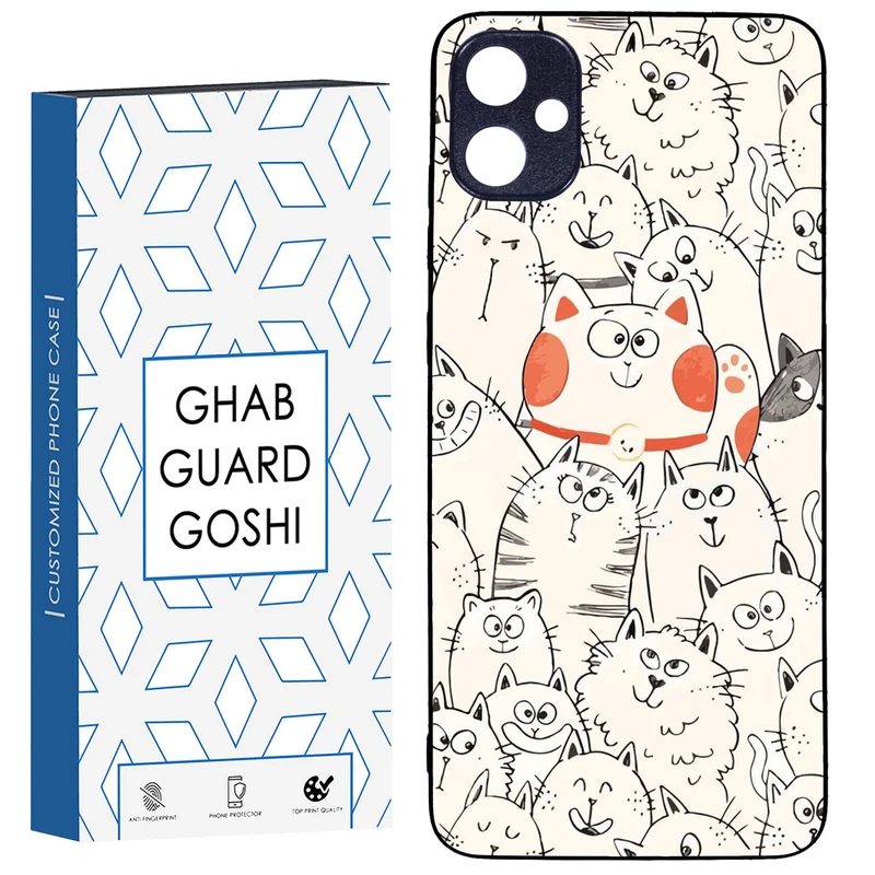 کاور قاب گارد گوشی طرح گربه کد TPU-024 مناسب برای گوشی موبایل سامسونگ Galaxy A05