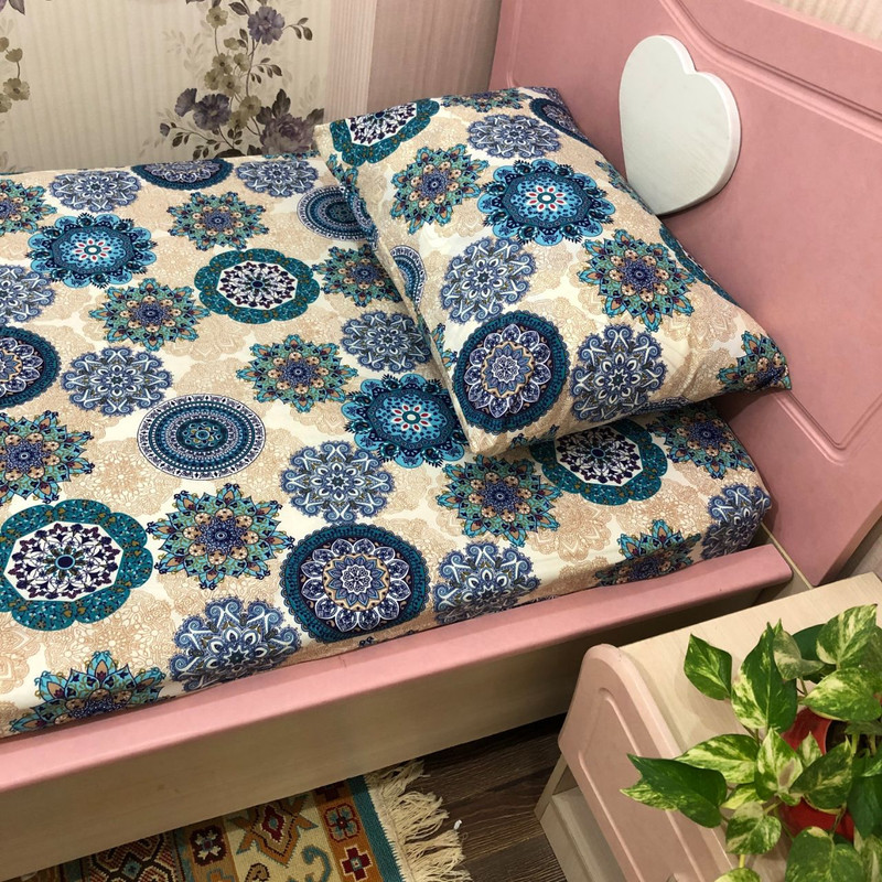 سرویس ملحفه مدل ترمه یک نفره ۲ تکه
