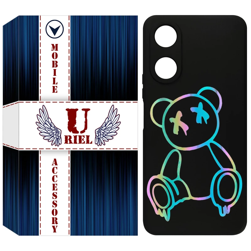 کاور یوریل قاب مدل KSH کد 44 طرح خرس رنگی مناسب برای گوشی موبایل آنر X5 Plus