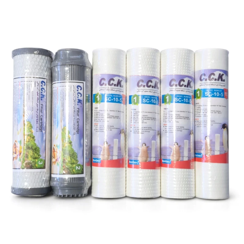 فیلتر دستگاه تصفیه آب خانگی سی سی کا مدل p4 مجموعه ۶ عددی