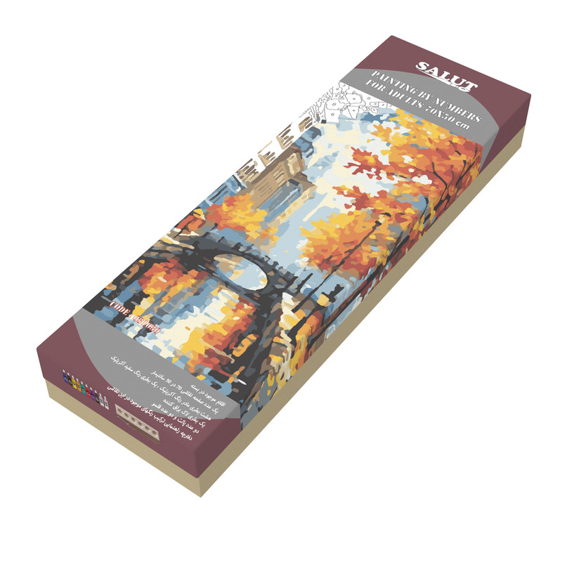 بسته رنگ آمیزی سالوت مدل آکرولیک کد 031030 مجموعه 18 عددی