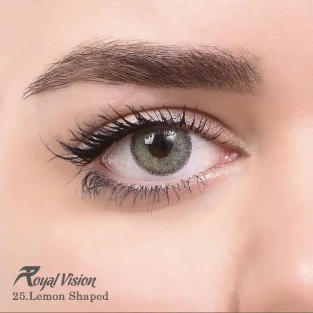 لنز چشم رویال ویژن شماره 25 رنگ سبز لیمویی تیره