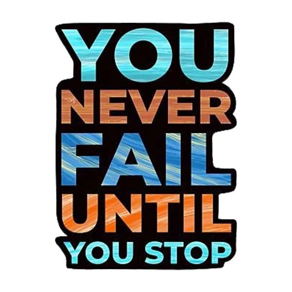 استیکر پارچه و لباس پاد آفرین مدل جملات پر معنا و انگیزشی کد 493