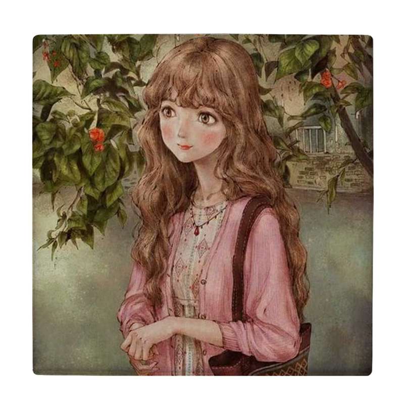 زیر لیوانی طرح نقاشی یک دختر کد    4073180_2794