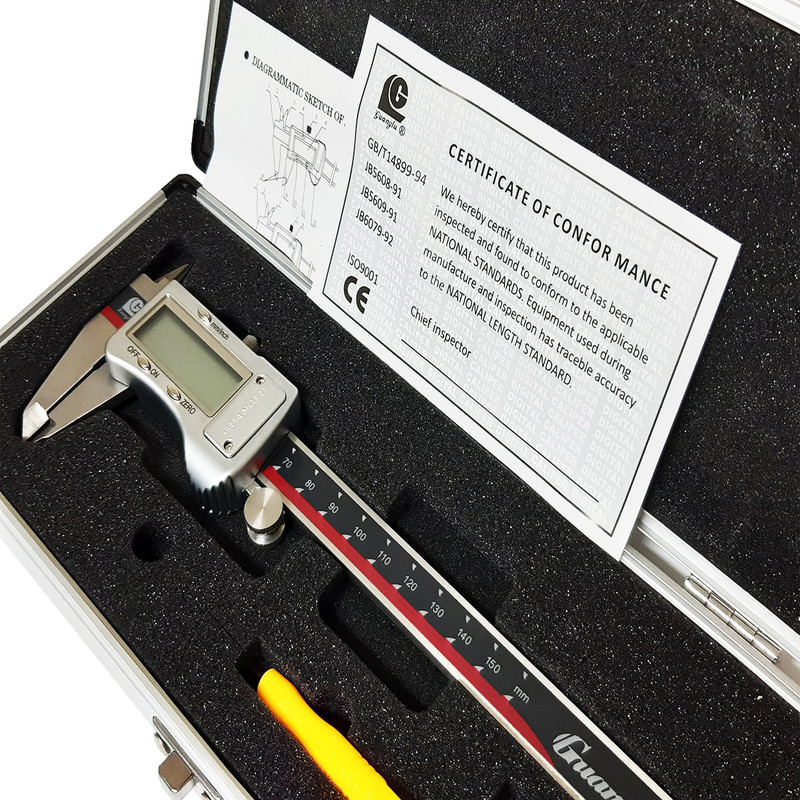 کولیس دیجیتال گوانگلو مدل AT - 015017 گستره 150-0 میلی متر کولیس دیجیتال گوانگلو مدل AT - 015017 گستره 150-0 میلی متر