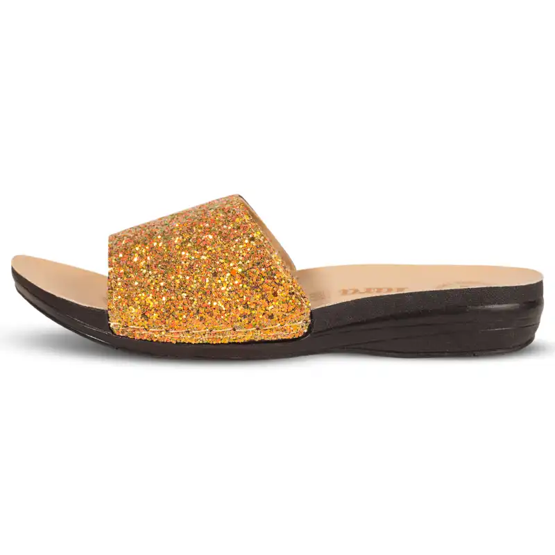 دمپایی زنانه مدل ROJA رنگ طلایی