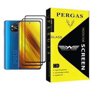 Waily Nice Pergas Glass MIX002 Screen Protector For Xiaomi Poco X3 NFC Pack Of 2