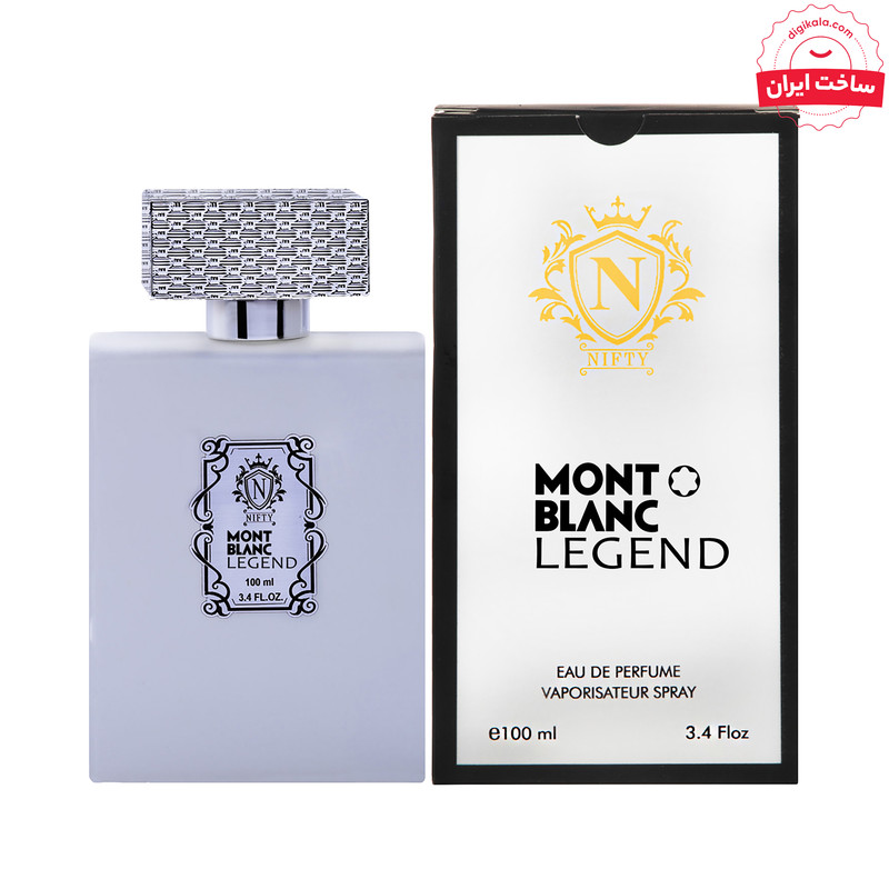 ادو پرفیوم مردانه نیفتی مدل Mont Blanc Legend حجم 100 میلی لیتر