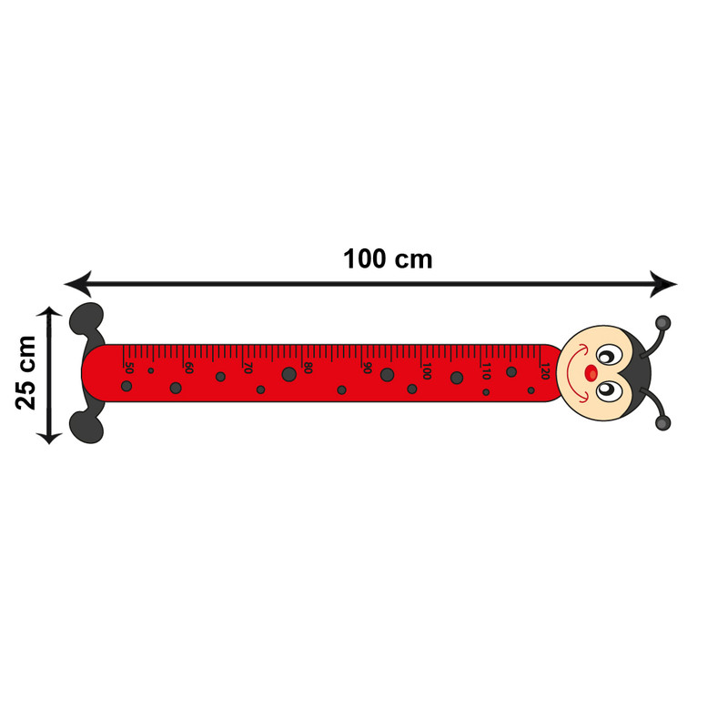 استیکر اندازه گیری کودک باروچین مدل کفشدوزک کد 355