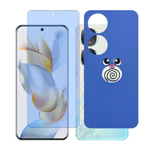 Glass together model blue cut screen protector suitable for Honor 70 mobile phone with back cover sticker