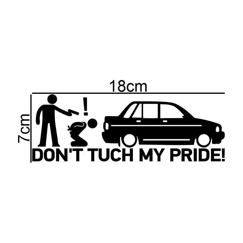 برچسب بدنه خودرو طرح Dont Tuch My Pride کد MT-B345