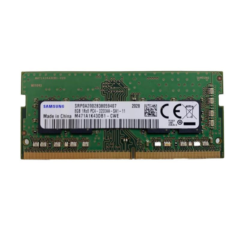 رم لپ تاپ DDR4 تک کاناله 3200 مگاهرتز CL11 سامسونگ مدل PC4 ظرفیت 8 گیگابایت