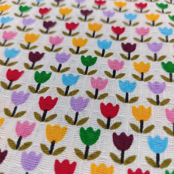 رومیزی اسپی توره مدل لاله رنگی کد ET - B سایز 75x75 سانتی‌متر