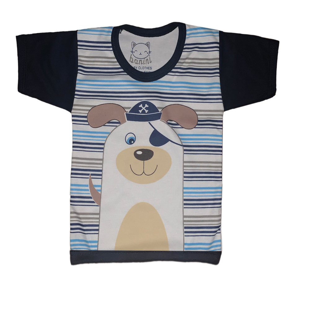 تی شرت نوزادی بانینی طرح سگ کوچولو کد ۱۱۰