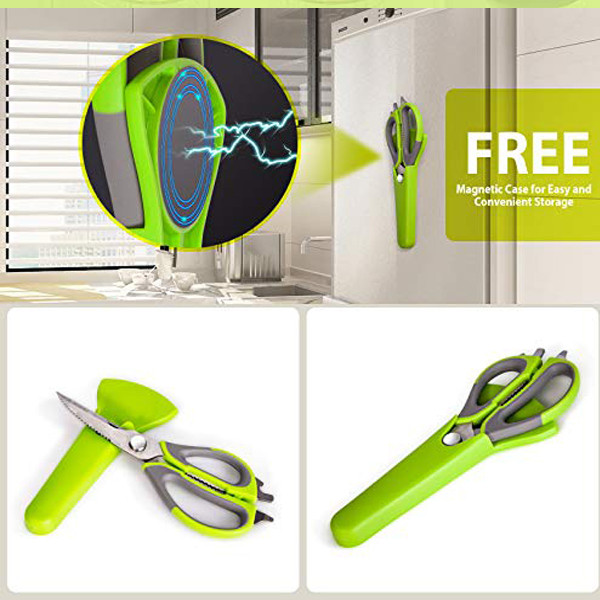 قیچی آشپزخانه چندمنظوره مدل مگنتی