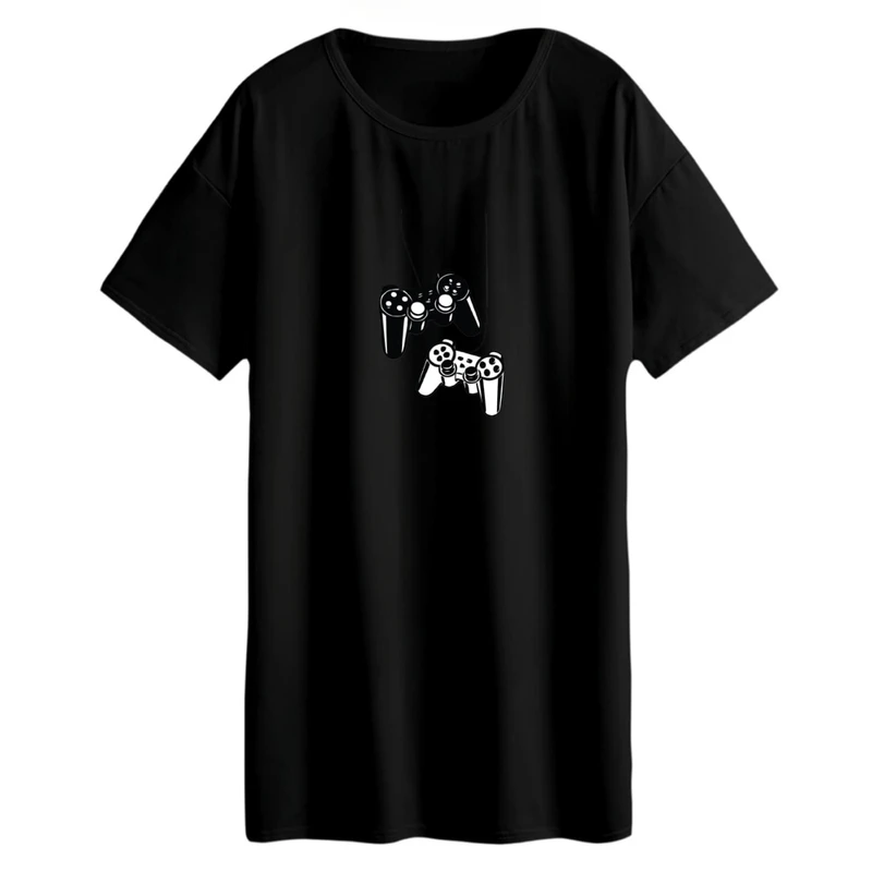 تی شرت لانگ زنانه مدل دسته بازی کد 1