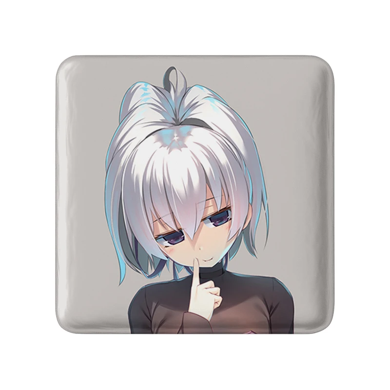 مگنت خندالو طرح یین انیمه تاریک تر از سیاهی Darker Than Black  مدل مربعی کد 22567