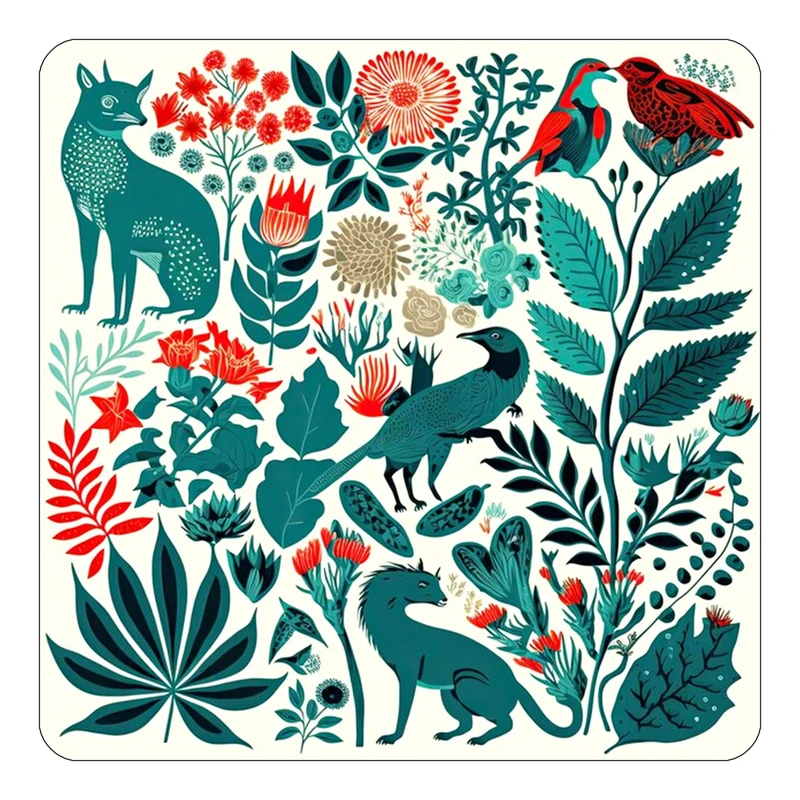 مگنت کاکتی طرح حیوانات رنگی مدل mp26234