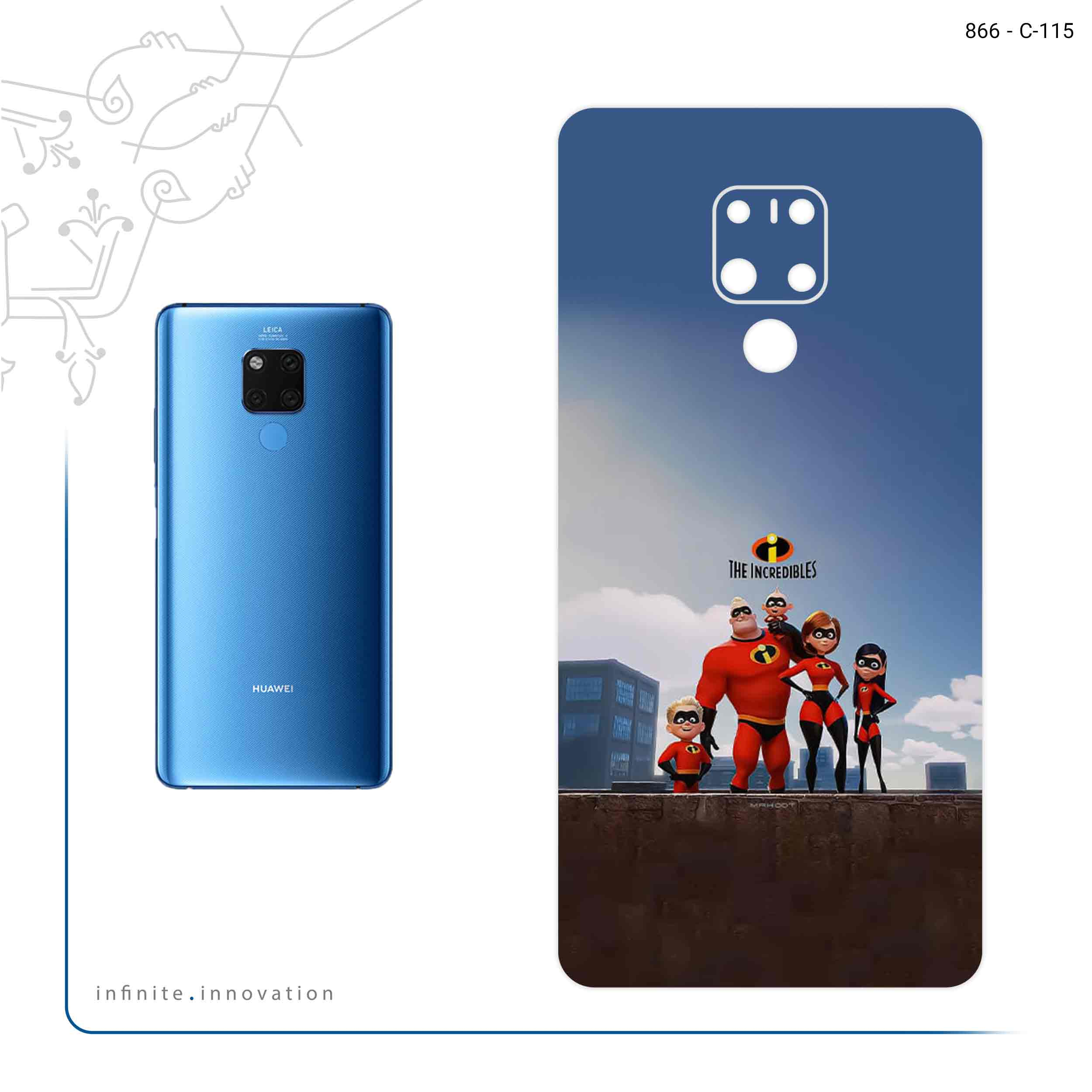 برچسب پوششی ماهوت مدل The Incredibles مناسب برای گوشی موبایل هوآوی Mate 20 X