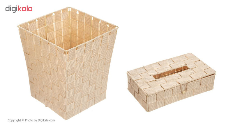 ست سطل و جا دستمال کاغذی پگاه صنعت مدل SE141-C