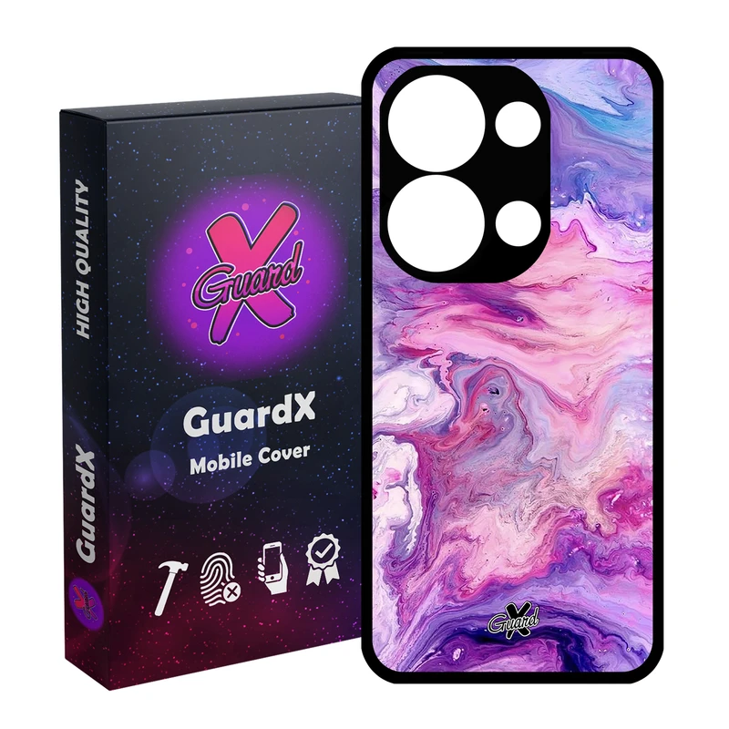 کاور گارد ایکس طرح ماربل مدل Glass10303 مناسب برای گوشی موبایل شیائومی Redmi Note 13 Pro 4G / Poco M6 Pro 4G