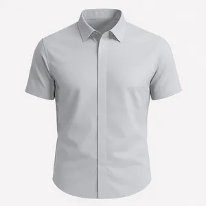 پیراهن آستین کوتاه یقه برگردان مردانه ابراف مدل سپهر کد TOC