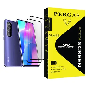 Waily Nice Pergas Glass MIX002 Screen Protector For Xiaomi Mi Note 10 Lite Pack Of 2