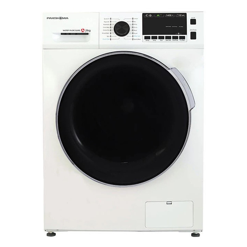 ماشین لباسشویی پاکشوما مدل BWF 40811 WT ظرفیت 8 کیلوگرم