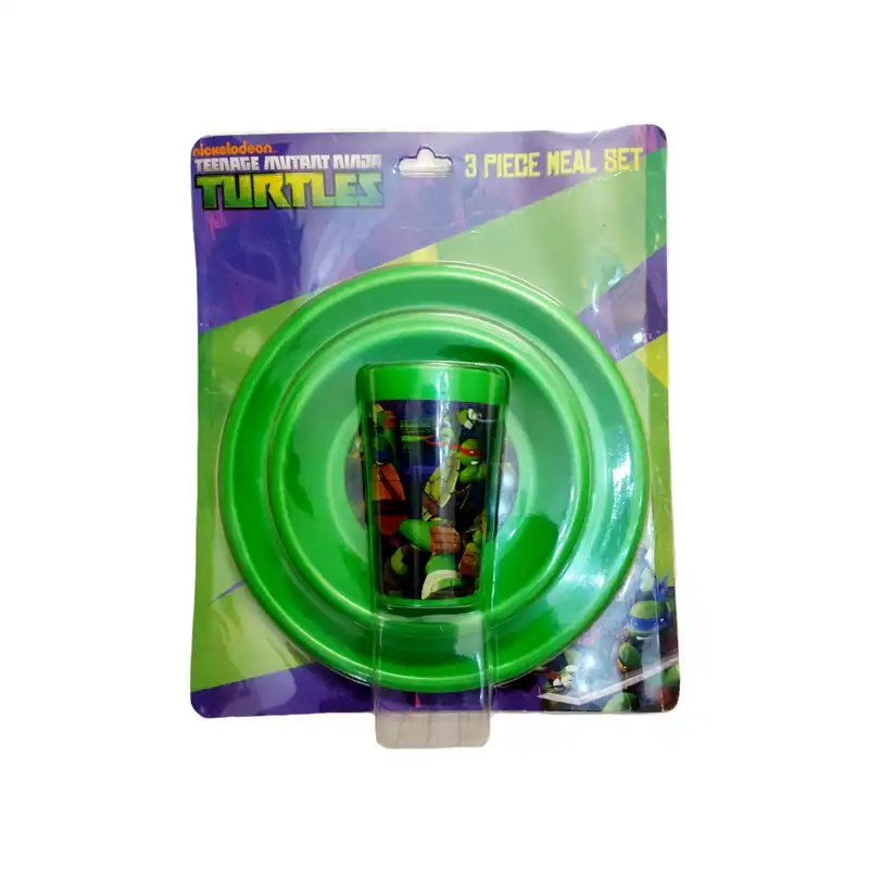 ست 3 تکه غذا خوری کودک نیکلودن طرح لاک پشت های نینجا
