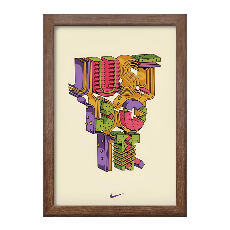 تابلو خندالو طرح Just Do It کد F9729