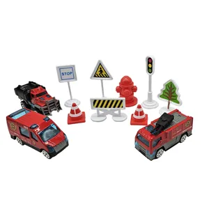 ماشین بازی ناب سل مدل راه سازی طرح آتش نشانی مجموعه 12 عددی