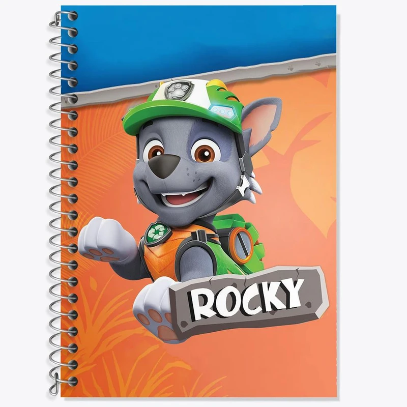 دفتر زبان 50 برگ خندالو مدل دو خط طرح انیمیشن سگ های نگهبان کد 26934