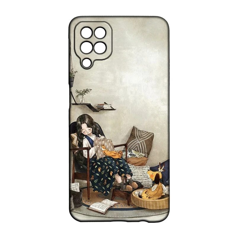 کاور طرح دخترانه کد 274 مناسب برای گوشی موبایل سامسونگ Galaxy A12 / M12 / F12