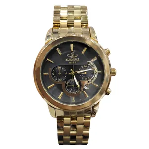 ساعت مچی عقربه‌ای مردانه الگانس مدل سه موتوره کرنوگراف بند استیل کد AvN-T2