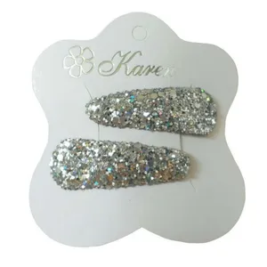 گیره مو زنانه مدل فلزی باروکش اکلیلی بسته 2 عددی