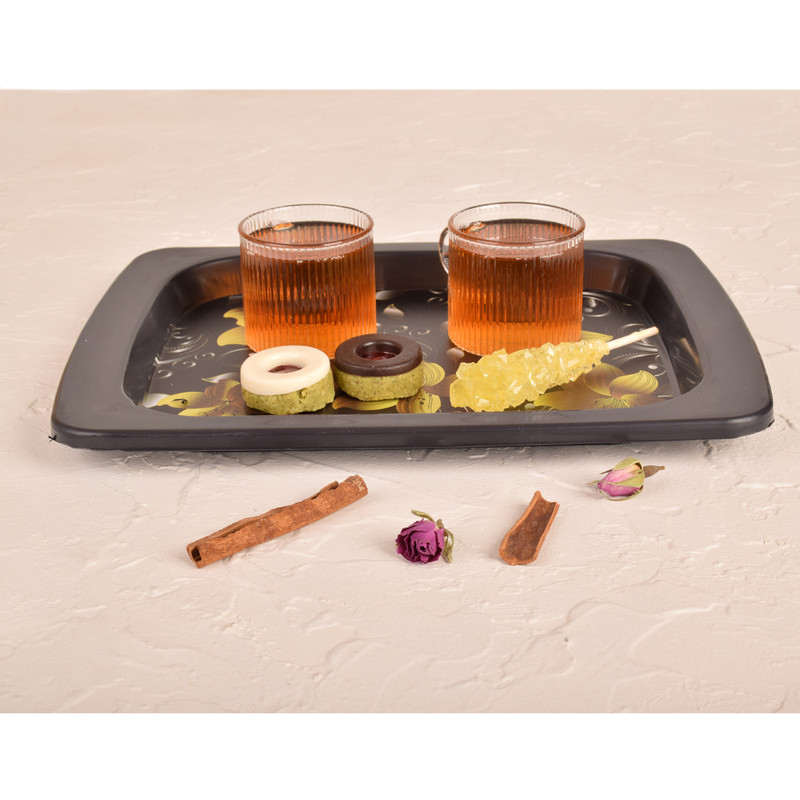 سینی مهروز مدل E-1403-19 طرح گل سینی مهروز مدل E-1403-19 طرح گل