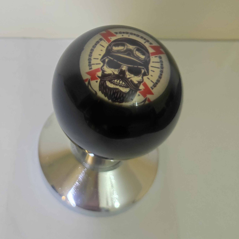 تمپر قهوه مدل RIDER SKULL کد 58