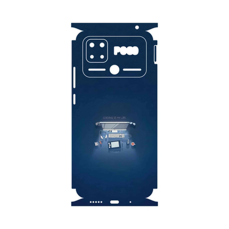 برچسب پوششی ماهوت مدل Programming 3-FullSkin مناسب برای گوشی موبایل شیائومی Poco C40