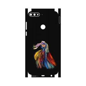 MAHOOT Rainbow Hair Digital Art-FullSkin Cover Sticker for Huawei Y7 Prime 2018
