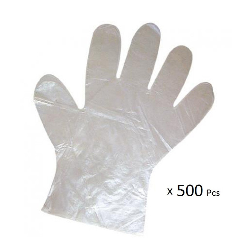 دستکش یکبار مصرف مدل ساق بلند بسته 500 عددی