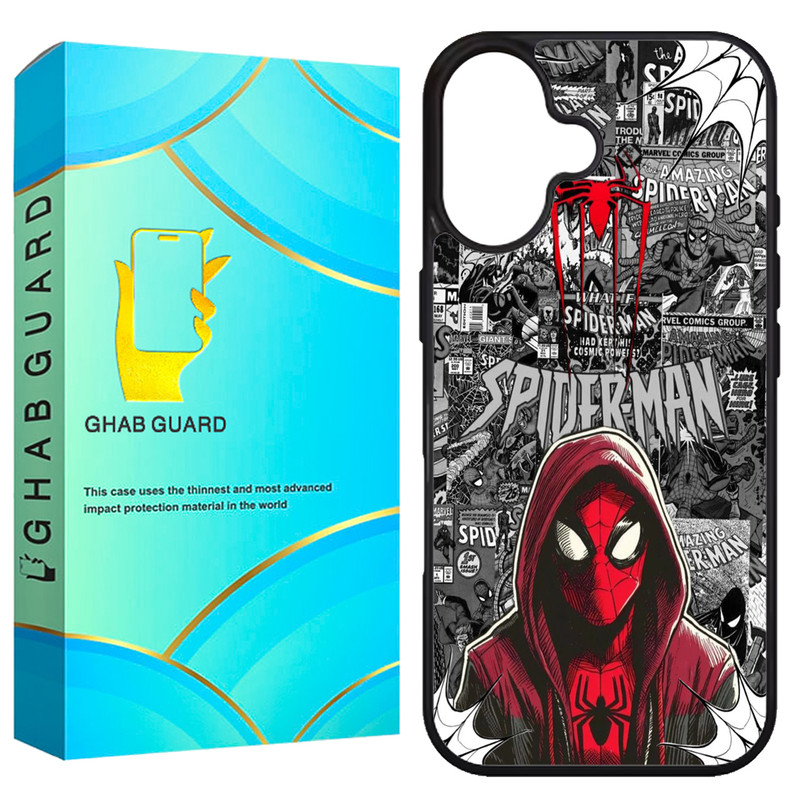 کاور قاب گارد طرح اسپایدر من مدل G16PL مناسب برای گوشی موبایل اپل iPhone 16 Plus