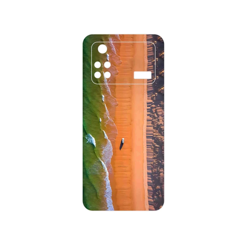 برچسب پوششی ماهوت مدل Beach and Green Sea مناسب برای گوشی موبایل شیائومی Poco M4 Pro 4G